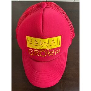 Cobra Hat Men's One Size Hawaii Tamba Grown‎ Red Trucker Snapback